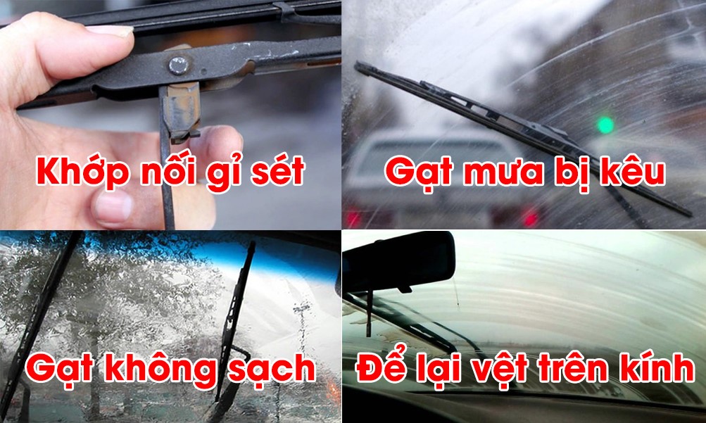 Hệ thống nước rửa kính và cần gạt mưa